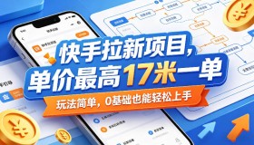 快手拉新福利来袭！最高17元一单，0基础轻松上手（0517更新）