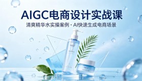 AIGC电商设计实战：借助清爽精华水案例，AI快速打造电商场景