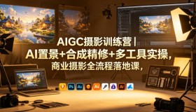 AIGC摄影实战营：AI置景、合成精修与多工具实操，商业摄影全流程课程来袭