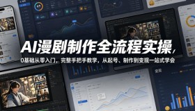 零基础入门AI漫剧制作，一站式学会起号、制作与变现