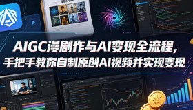 揭秘AIGC漫剧创作与AI变现全流程：自制原创AI视频轻松变现