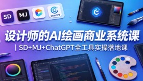 设计师必备！SD+MJ+ChatGPT全工具AI绘画商业实操课