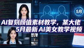 揭秘！5月大佬最新AI美女颜值复刻教学，含4月好物复刻秘籍