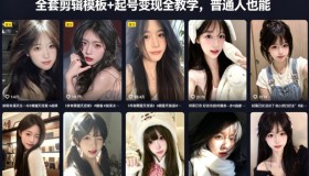 零基础抖音美女颜值号实战课｜30天稳涨万粉，全套剪辑模板+起号变现全教学，普通人也能复制