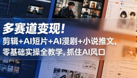 抓住AI风口！零基础实操教学，多赛道变现秘籍大公开