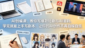 掌握AI创编课，轻松打造爆款短剧与AI漫剧，学完即刻开启剧本创作
