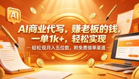 揭秘AI商业代写：一单轻松赚1k+，月入五位数不是梦，附免费接单渠道