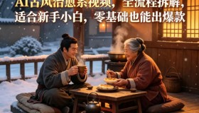 零基础小白也能爆！AI古风治愈系视频全流程揭秘
