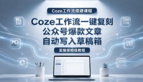 【Coze工作流搭建实战指南】一键复刻公众号爆款文，自动存入草稿箱！超详细全流程教学