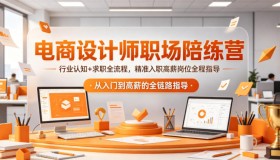 电商设计师职场陪练营：全方位指导，助你精准入职高薪岗位