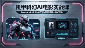 （18298期）一站式掌握！机甲科幻AI电影实战课，Seedance2.0分镜、AI配音、画质增强全学会