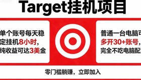 （18305期）海外Target平台：与正规运营商合作，技术护航稳定收益！