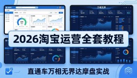 2026淘宝运营全套教程（18308期，5月3日更新）：直通车、万相无界、达摩盘实战，从基础到进阶提升流量转化