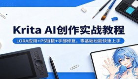 Krita AI创作实战攻略：LORA运用、PS连接与手部修复，零基础速学上手