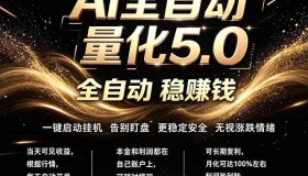 （18315期）全新AI量化交易5.0：24小时自动运转，绿色稳定日赚1000+