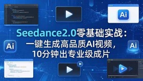 （18323期）Seedance2.0零基础实战：10分钟一键打造专业级高品质AI视频