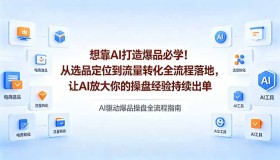 （18327期）必学！借助AI打造爆品，从选品定位到流量转化全流程实操，让AI强化操盘经验实现持续出单