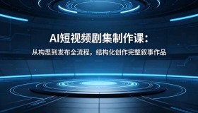 （18414期）AI短视频剧集制作课程：揭秘从构思到发布的全流程结构化创作