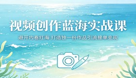 视频创作蓝海实战课：跳出内卷困局，打造专属视频引流变现
