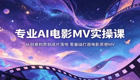 零基础也能行！专业AI电影MV实操课，从构思到成片全揭秘