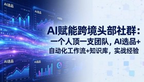 （18425期）5月更新：AI助力跨境头部社群，一人堪比一支团队，涵盖AI选品、自动化工作流与知识库实战经验