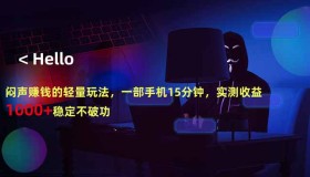 （18427期）低调盈利的轻量级玩法：一部手机15分钟，实测稳赚1000+