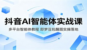 抖音AI智能体实战课程：多平台智能体教程，即梦、豆包、醒图实操落地