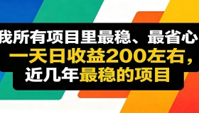 轻松上手！优质线上项目日均稳赚约200元