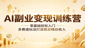 AI副业变现特训营：零起点轻松上手，多途径玩法构建稳定被动收入