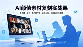（18450期）AI颜值素材复刻实战课：多图控一致、反推提示词、洗图去重，批量打造爆款视频
