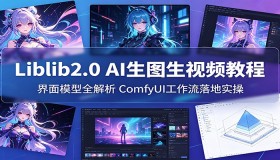 Liblib2.0 AI图像与视频生成教程：界面模型深度剖析，ComfyUI工作流实战操作