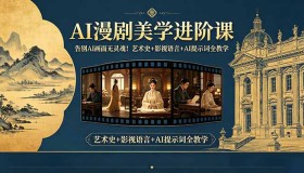 （18480期）突破AI画面瓶颈！AI漫剧美学进阶课，涵盖艺术史、影视语言与AI提示词教学