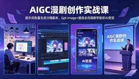 （18482期）5月16日更新！AIGC漫剧创作实战课，提示词批量生成分镜剧本，Gpt image+维洛全流程教学带你AI变现