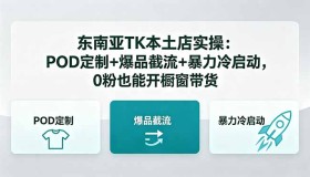 （18488期）5月最新东南亚TK本土店实操：POD定制、爆品截流与暴力冷启动，0粉也能开启橱窗带货