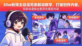 （18496期）30万粉动漫博主揭秘另类解说教学，突破创作内卷打造差异化爆款