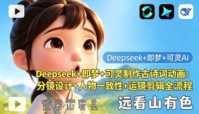 （18497期）利用Deepseek、即梦和可灵打造古诗词动画：分镜设计、人物一致性及运镜剪辑全流程揭秘