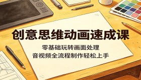 零基础速学创意思维动画：画面处理与音视频全流程制作轻松掌握