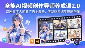 （18505期）全能AI视频创作导师养成课2.0：漫剧、数字人、商业广告创作零基础系统学