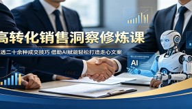 高转化销售洞察修炼秘籍：掌握二十余种成交术，用AI赋能打造吸睛文案