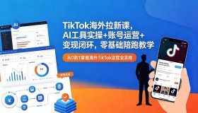 （18522期）TikTok海外拉新课程：AI工具实操、账号运营与变现闭环，零基础教学陪跑