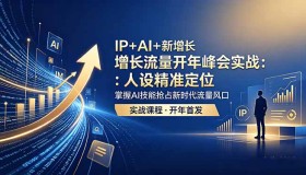 （18530期）IP与AI融合，开启新增长：流量开年峰会实战，精准人设定位，掌握AI技能抢占流量风口