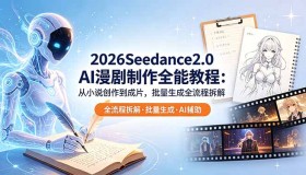 （18537期）2026 Seedance2.0 AI制作全攻略：从小说创作到成片，批量产出流程大揭秘