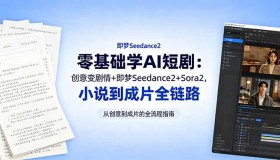 18537期：零基础开启AI短剧学习，从小说创意到成片全链路揭秘