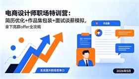 （18544期）电商设计师职场特训营：优化简历、包装作品集、模拟面试谈薪，高薪offer轻松拿下