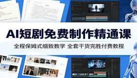 2026 全新 AI 短剧免费课：保姆式教学，干货秒杀付费教程