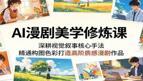AI漫剧美学进阶秘籍：掌握构图色彩，塑造高质感漫剧佳作