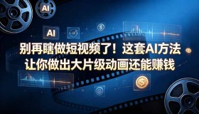 （18549期）别再盲目做短视频啦！这套AI方法助你制作大片级动画并盈利【原创双语字幕】
