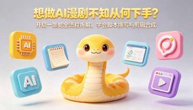 （18550期）不知如何开启AI漫剧制作？“开局一条蛇”全流程揭秘，掌握脚本撰写与剪辑合成技巧