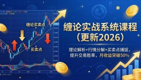 （18552期）缠论实战系统课（26年5月更新）：理论剖析+行情拆解+买卖点把握，提高交易胜率，月收益超50%