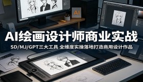 AI绘画设计师商业实战：SD、MJ、GPT三大工具全方位实操打造商用设计作品